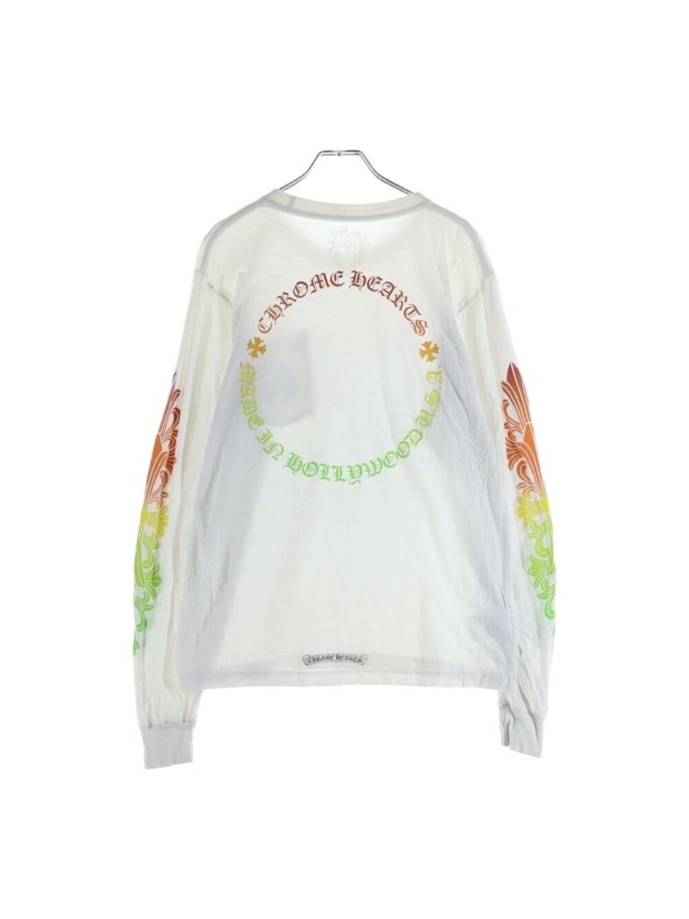 Chrome Hearts Back Circle Logo Flrl Long Sleeve Tee Gradation Floral Print